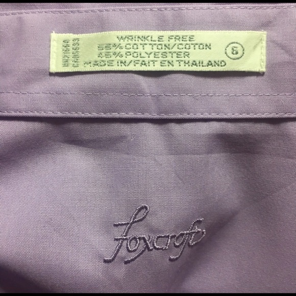 Rare 1990’s Foxcroft lavender button down, size 6 - Picture 7 of 8